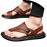 Generisch Sandalen Herren - Sommer Leicht rutschfest Trekkingsandalen Offene Sandale Strand Bequem Sommerschuhe Outdoor Elegant Wandersandalen Lässiges Sport Reisen Trekking Schuhe Herrensandalen 43