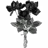 Boland 74544 Rosenstrauß, Dekoration, ca. 28 cm, schwarz