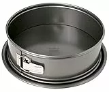 Springform rund – Birkmann – grau, Ø 26 cm, 9 cm hoch, Karbonstahl, Marken-Antihaftbeschichtung, mit Auslaufschutz, hitzebeständig bis 230 °C, stabile Qualität, inkl. QR-Code zum Rezept