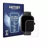 Savvies 6 Stück Schutzfolie für Hama Smartwatch 5000 Displayschutz-Folie Ultra-Transparent