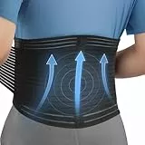 Channo Bauchgurt und Bauchbandage, zugleich als Bauchweggürtel und Waist Trainer verwendbar, auch ideal als Nierengurt, Rückenstützgürtel und Haltungskorrektur für Herren - Packung mit 1, Schwarz, XXL