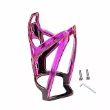 QLoztyse Fahrrad Flaschenhalter für Wasser, Getränkehalter für Mountainbike, mit Montageschrauben, schwarz violett