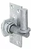 Alberts 318765 Kloben zum Anschrauben | verstellbar um 20 mm | feuerverzinkt | Dornmaß Ø16 mm | Platte 100 x 40 mm