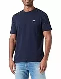 GANT Herren Printed Archive Shield Tshirt T-Shirt, Evening Blue, XXL