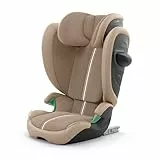 CYBEX Gold Kinder-Autositz Solution G2 Plus, Ab ca. 3 bis 12 Jahre (100 - 150 cm), Max. 50 kg, Für Autos mit und ohne ISOFIX, Almond Beige