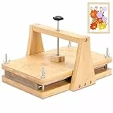 Gugxiom Blumenpresse-Set, 27,5 cm x 17,5 cm große Blumenpresse aus Holz, gleichmäßiger Druck, DIY-Kunstpresseset zum Herstellen von getrockneten Blumen/Pflanzen, für Pflanzen- und Bastelfreunde