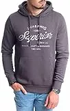 JACK & JONES Male Kapuzenpullover Logo Kapuzenpullover (Asphalt Mika/649 M)