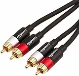 Amazon Basics 2-Stecker- bis 2-Stecker RCA - 1.2 m, Schwarz