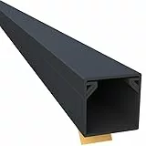 CILSON WDK1616SS 2700090 Kabelkanal Selbstklebend 16x16mm 10m, Schwarz - 10 Stück 1 m / 1000 mm, Robuste Kabelverlegung, Stilvolles Design