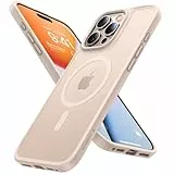 TORRAS Guardian-Mag für iPhone 16 Pro Hülle für MagSafe Zertifizierte Militärschutz und Magnetkraft Handyhülle iPhone 16 Pro Case Stoßfest Kratzfest Schutzhülle Cover Edle Matt Gold