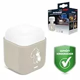 reer SleepLight 2in1 | Nachtlicht für die Steckdose und mit Akkubetrieb| On-Off- und Sensor-Modus | Stimmungslicht für Kinder | Creme