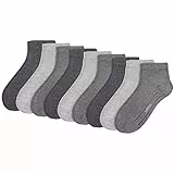 Camano 9 Paar Quarter Socken Unisex 3023 Ca-Soft ohne Gummidruck Damen und Herren Sneaker Strümpfe, Farbe Grau Melange, Größe 43-46