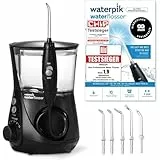 Waterpik Professional Water Flosser, Testsieger 2025, Precision Pulse Technology, TÜV Siegel, bis zu 99,9 Prozent Plaque Entfernung, 6x Aufsätze, 10x individuelle Modi, integrierter Timer, Schwarz