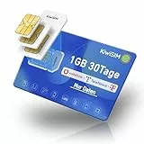 KiwiSim Prepaid SIM Karte 1GB 30 Tage 4G LTE – Globale Nutzung in 45 Ländern | Kompatibel mit Telefónica, O₂, Vodafone | Für Smartphones, Hotspots, Kameras & GPS-Geräte