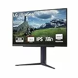 LG Electronics 27GS85QX-B.AEU Ultragear QHD Gaming IPS-Monitor 27' (68,4 cm), 2560 x 1440, 16:9, 1ms GtG, 180 Hz, HDR10, 400 cd/m² Helligkeit (typ.), NVIDIA G-Sync Compatible, AMD FreeSync - Schwarz