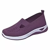 Fannyfuny Orthopädische Schuhe Damen,Weite H Walkingschuhe Vermascht Sneaker Sommer Atmungsaktiv Memory Schaum Krankenschwester Sportschuhe Sommerschuhe Bequeme Outdoor Turnschuhe Damen Laufschuhe