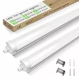 ALUSSO 2 Stück LED Feuchtraumleuchte 60CM, 20W 2400LM LED Röhre 4000K, IP65 Wasserfest Feuchtraumlampe Werkstatt Deckenleuchte für Garage,Keller,Werkstatt,Feuchtraum,Bad,Büro,Warenhaus