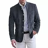 Generisch Anzug Wildleder Herren Sakko Jacke Jackett Britischer Stil Blazer Lässige Anzüge Sakkos Für Elegante Freizeitanzug Mit Taschen Und Knöpfen