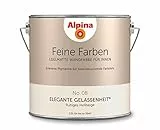 Alpina Feine Farben – No. 08 Elegante Gelassenheit® – edelmatte Innenfarbe - Wandfarben für einzigartige Farbwirkungen und Raumstimmungen – Ruhiges Hellbeige – 2,5 Liter