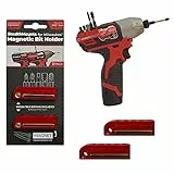 StealthMounts Rot Milwaukee M12 magnetischer Bit-Halter | Bit Organizer für Bohrer | Idealer Bit-Halter für Milwaukee M12-Bohrer und -Schlagschrauber (2er Pack)