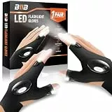 BIIB Geschenke für Männer, Handschuhe mit Licht Angelzubehör Gadgets für Männer, Papa Geschenk, Männergeschenke, Geschenke für Papa, Geburtstagsgeschenk für Männer, Jahrestag Geschenk für Ihn