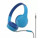 Belkin Sound Form Mini On-Ear-Kopfhörer mit Kabel für Kinder, Over-Ear-Headset mit integriertem Mikrofon für die Schule, Reisen und zum Spielen, Für Geräte mit 3,5 mm Klinkenanschluss, Blau, One Size