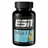 ESN Super Omega-3, 60 Kapseln, hochdosiert Fischöl mit 400 mg EPA und 300 mg DHA pro Kapsel