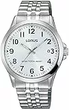 Lorus Klassik Herren-Uhr Edelstahl mit Metallband RS975CX9