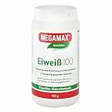 Megamax Eiweiss Vanille 400 g | Molkenprotein + Milcheiweiß Für Muskelaufbau ,Diaet | 2k-Eiweiss ideal zum Backen | hochwertiges Low Carb Shake | aspartamfrei Protein-pulver mit Aminosäure