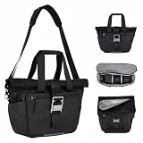 Kameratasche, Rollei Fotoliner Ocean Rolltop Bag L Kamera Tasche Groß Fototasche wasserdichte Umhängetasche Camera Bag für DSLR SLR Zubehör Schwarz Kameratasche-Kamera-Tasche-Fototasche-Umhängetasche