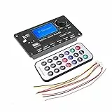 Bluetooth Decoder Board, DC 12V Bluetooth 5.0 MP3 Decoderplatine, Auto Leistungsverstärker Platine mit Fernbedienung, MP3+WMA+WAV+FLAC+APE
