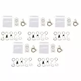 Cocoarm Baby -Fußabdruckschlüsselkette, 24 PCs, Zinklegierung, Partybevorzugungen mit Organza -Taschen und Danke Tags für die Babypartyfeier