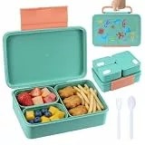 lompyeu Brotdose Kinder mit Fächern,1200ml Bento Box Kinder, Auslaufsicher Lunchbox Kinder,Brotbox für Mädchen & Jungen, Snackbox, Perfekt für Schule, Kindergarten & Ausflüge