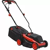 Germania Elektro-Rasenmäher ERM13-32 cm Schnittbreite - 25-65 mm Schnitthöhenverstellung - 1300 Watt - Elektrischer Mäher