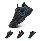 Hitmars Turnschuhe Herren Laufschuhe Luftpolster Sneaker Air Sportschuhe Joggingschuhe Straßenlaufschuhe rutschfest Joggingschuhe Walkingschuhe Fitness Running Outdoor Blau EU 43
