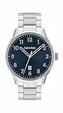 Calvin Klein Uhr mit DREI-Zeiger-Quarzwerk für Herren Kollektion Minimalistic Pilot mit Silbernes Edelstahlarmband - 25200515