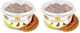 petifool Kolbenhirse rot 500g - Einzelfuttermittel für alle Ziervögel - Vogelfutter - 100% Natur (Packung mit 2)