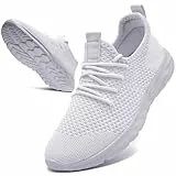 KTVHYW Sportschuhe Turnschuhe Damen Sneakers Leichte Laufschuhe Atmungsaktiv Sommer Schuhe Hallenschuhe Running Tennis Walkingschuhe Straßenlaufschuhe Fitness Jogging Freizeitschuhe Weiß 41