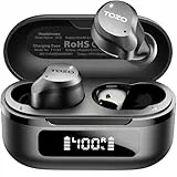 TOZO NC9 In Ear Kopfhörer Kabellos Bluetooth 5.3 mit Hybrid Active Noise Cancelling, 6 Mikrofone für klare Anrufe, App-Steuerung, 59 Std. Akku, IPX8 wasserdicht, LED-Anzeige, tiefer Bass – Schwarz