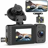 Dashcam Auto Vorne Hinten - Dash Cam 1080P Dasch Camera Kamera Mini Dascam mit Parküberwachung G-Sensor Autokamera Überwachung Car WiFi App Nachtsicht Loop-Aufnahm Ginarelo