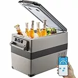 VEVOR Auto Kühlschrank 45L Kompressorkühlbox für Boot LKW Auto usw. Tragbarer kleiner Kühlschrank 60W
