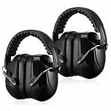 Zocipro 2 Pack Gehörschutz, Erwachsene Lärmschutz Kopfhörer Ohrenschützer mit Rauschunterdruck faltbar Kapselgehörschutz Safety Ear Muffs SNR 34dB Schallschutz für Autismus Schießsport Jagd Bau Mähen
