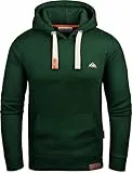 Grin&Bear Hoodie Herren Hoodie Sweatshirt Pullover GB023-DarkGreen-L