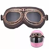 RQcMid Skibrille Herren, Moped Brille, Vintage Sonnenbrille Motorradbrille Schutzbrille Fliegerbrille FüR Fahrrad Skibrillen Vintage MotorräDer Brille FüR Atv Bike ﻿