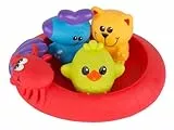Playgro Badespielzeug Freunde - Badespielzeug - Babybadespielzeug - Spielzeug - Kleinkinderspielzeug - wasserdicht - farbig
