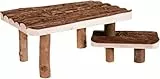 Trixie 62262 Natural Living Unterstand und Liegeplatz m. Treppe, 37 × 17 × 28 cm