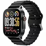 realme Watch 5 Smartwatch, 1,97 Zoll AMOLED Touchscreen, Independent GPS, NFC, Bluetooth Anrufe, 108 Sportmodi, Blutsauerstoff/Schlafüberwachung, IP68 Wasserdicht, 16 Tage Akkulaufzeit, Schwarz