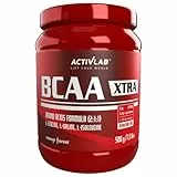 Activlab BCAA Xtra INSTANT 500g Orange – Aminosäuren 2:1:1, 5000mg BCAA, 3,5g Glutamin, vor und nach dem Training, Muskelregeneration, 50 Portionen
