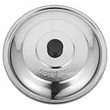 TOPBATHY Edelstahl Topfdeckel 40 Cm Universaldeckel Mit HitzebestäNdigem Griff FüR Pfannen Und TöPfe Multifunktionaler Metalldeckel FüR Haushalt Und KüChe
