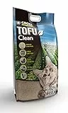 Croci Tofu Clean Litter 20 l – klumpende Katzenstreu, biologisch abbaubar, spült in der Toilette, 100 % pflanzlich, langlebiger geruchshemmender Sand